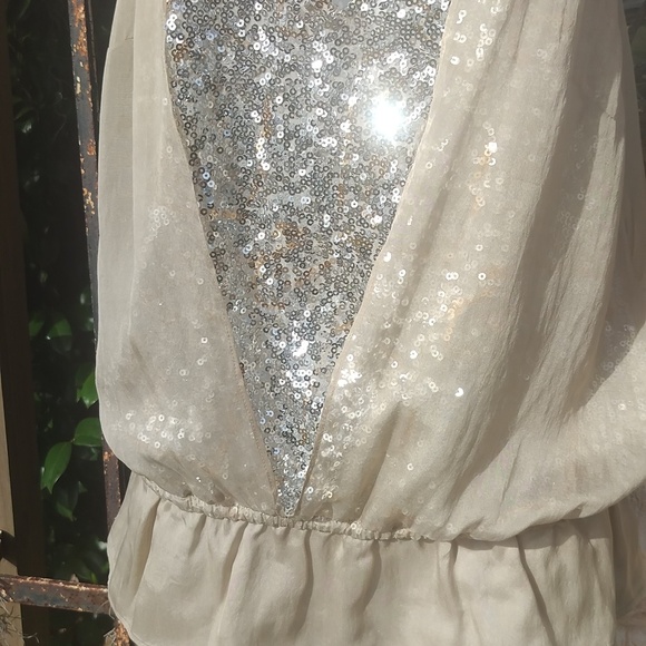 Robbi & Nikki sexy sleeveless sparkly tank top extra small XS - Picture 3 of 9